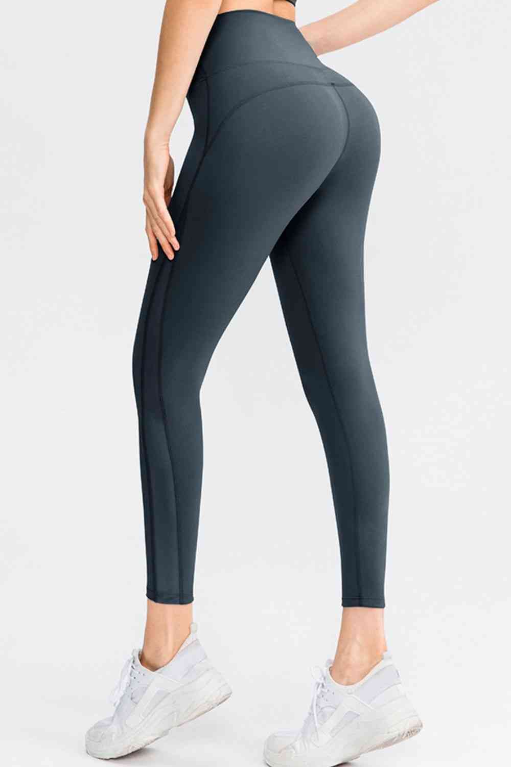 Pantalon de sport long coupe slim à large ceinture