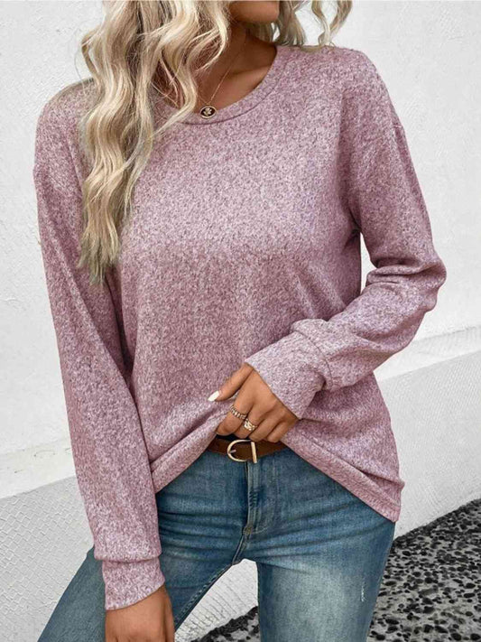 Round Neck Long Sleeve T-Shirt