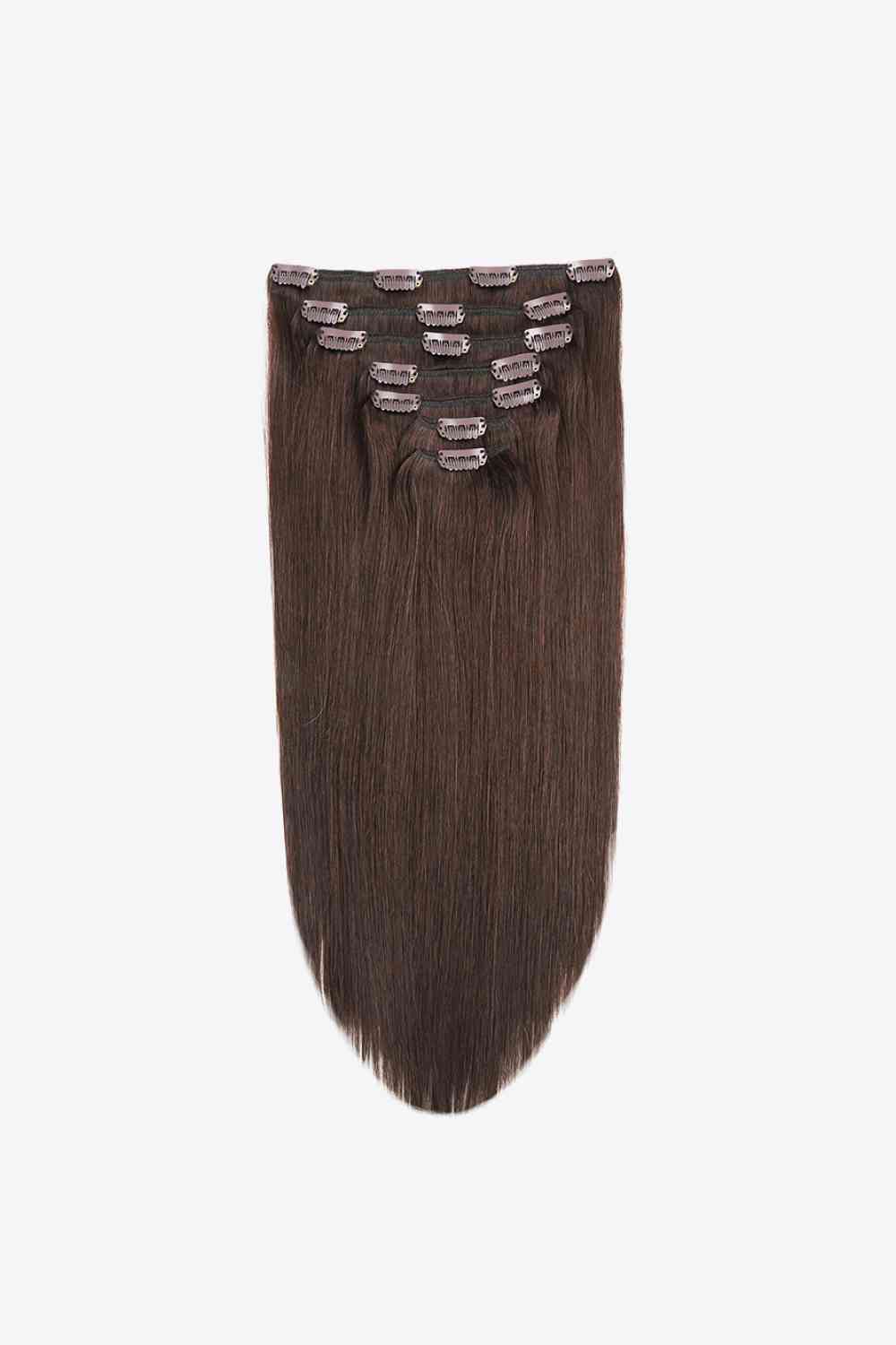 Extensiones de cabello con clip de 16 "y 110 g Cabello humano indio