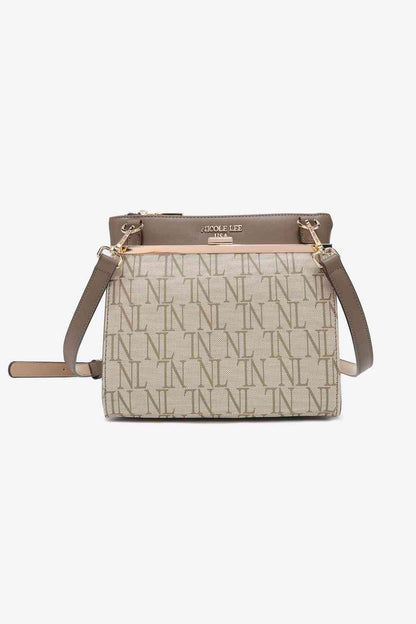 Nicole Lee USA Sac bandoulière à monogramme Tatiana