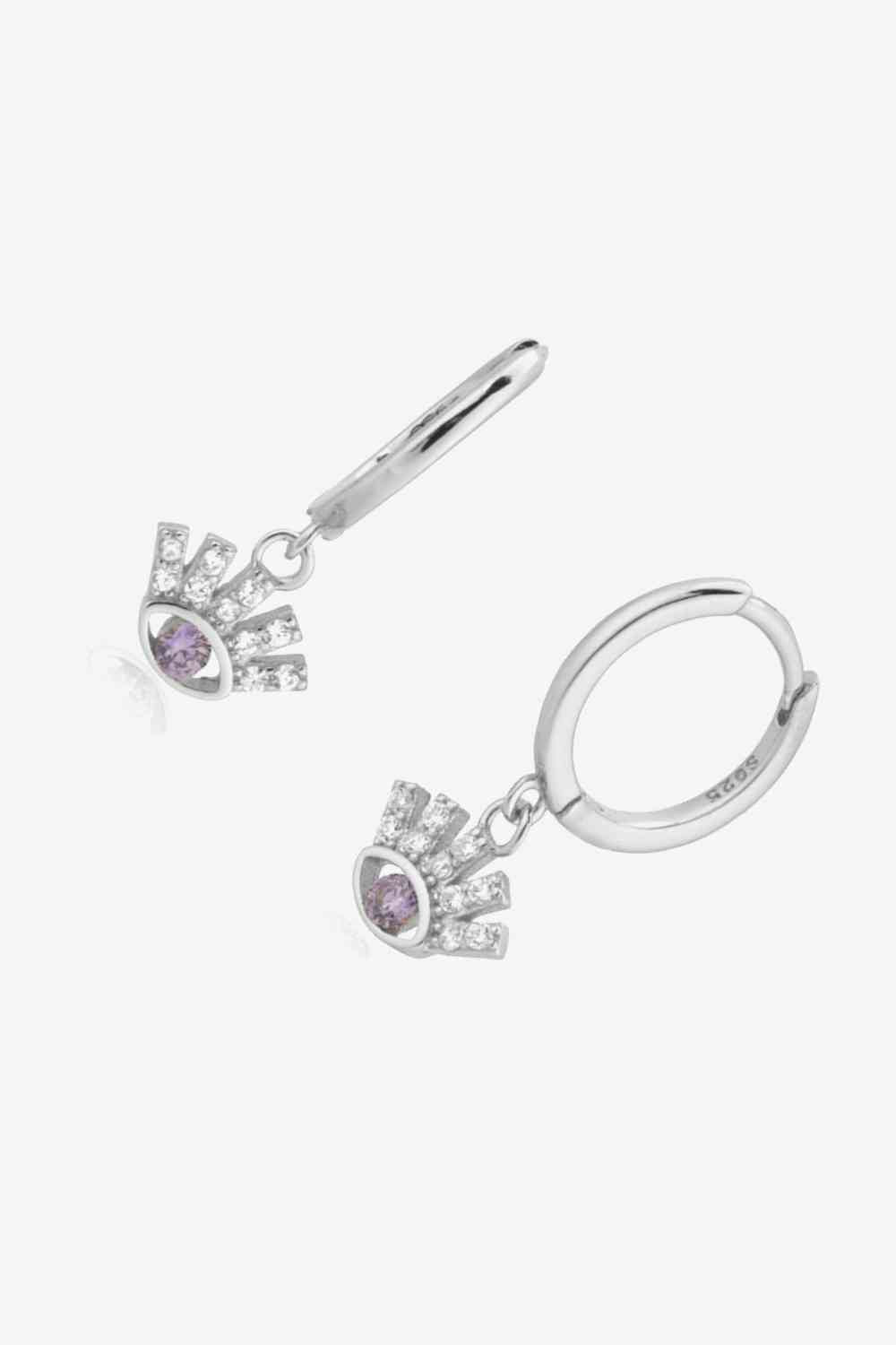 Boucles d'oreilles pendantes Huggie en argent sterling 925