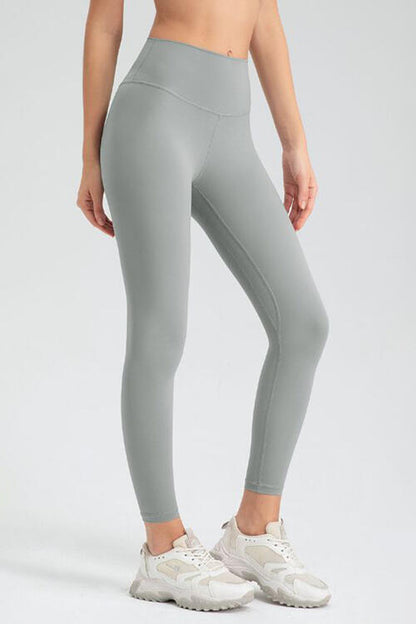 Legging actif coupe slim à large taille