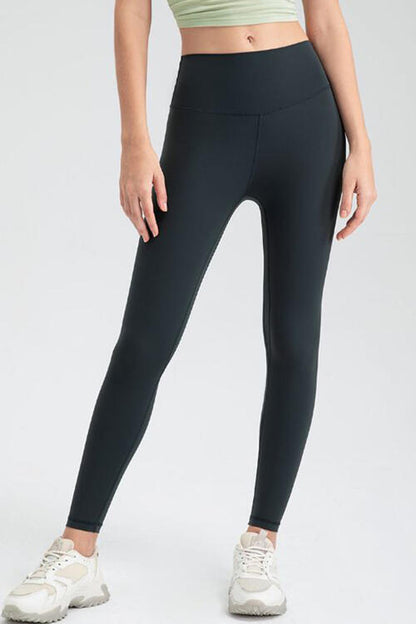 Leggings activos de corte slim con cinturilla ancha