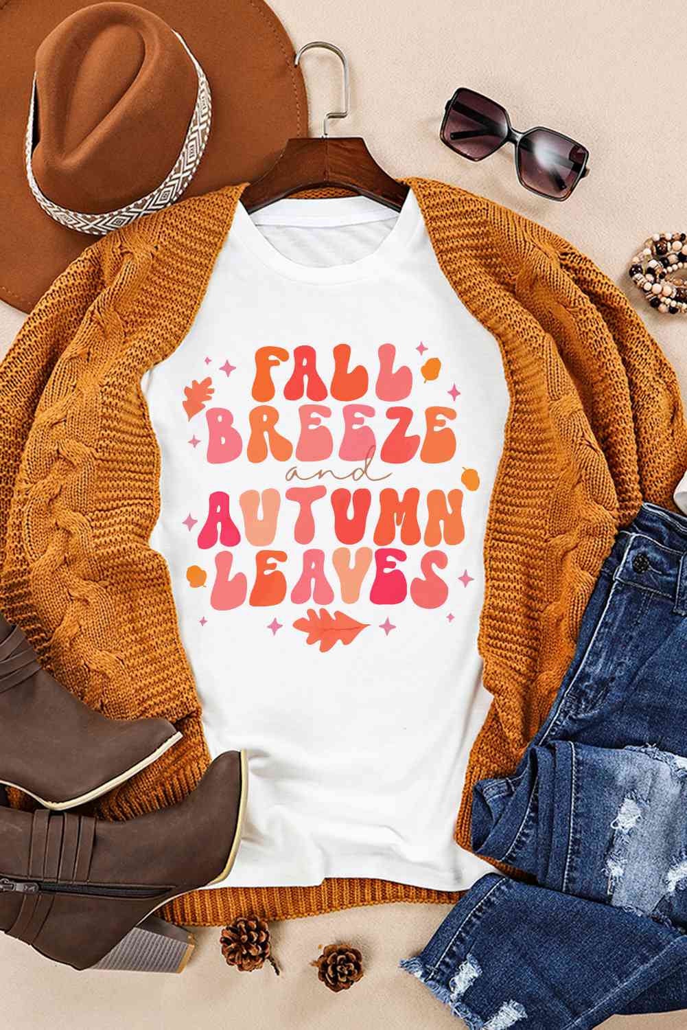 FALL BREEZE FEUILLES D'AUTOMNE T-shirt graphique