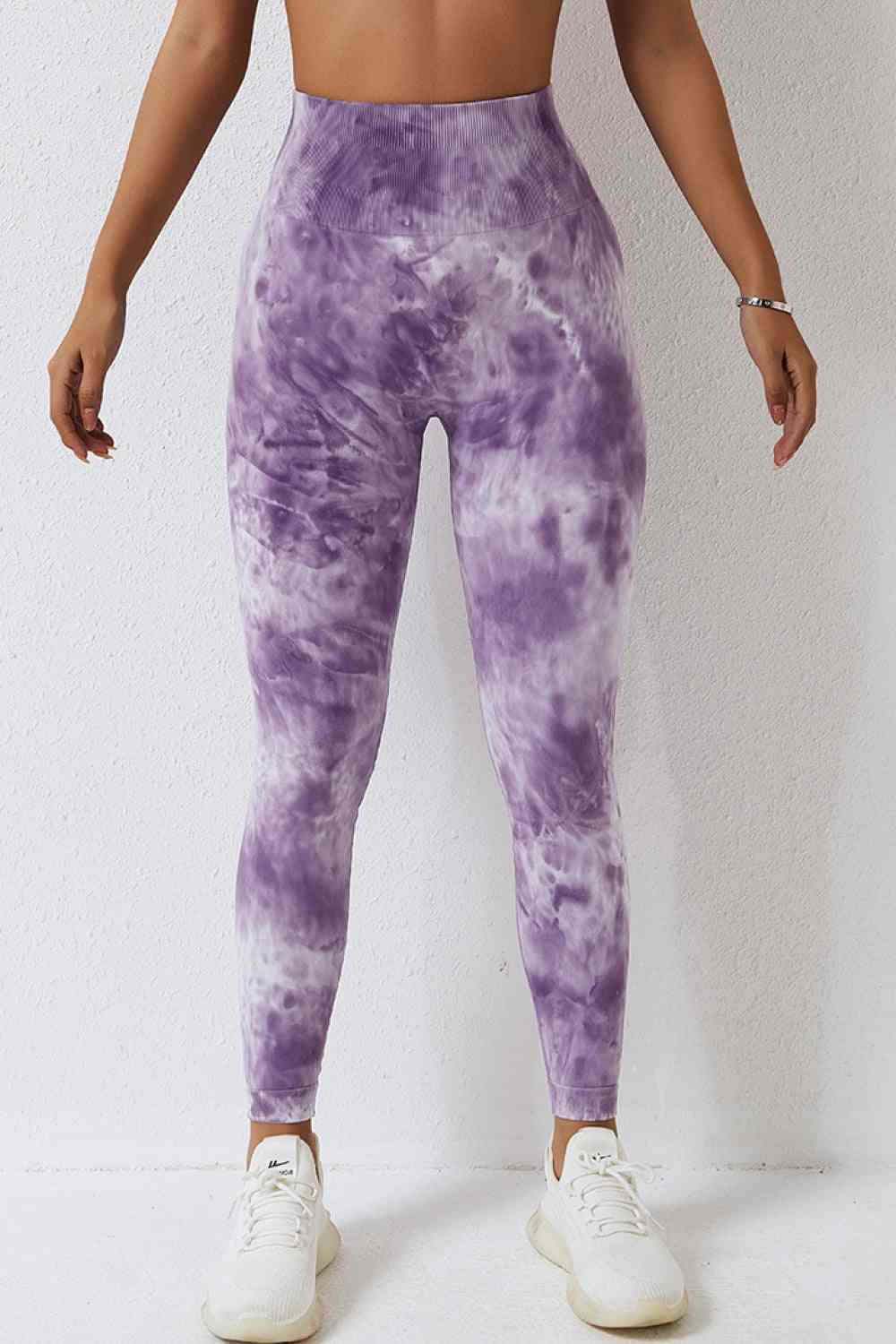 Pantalon de sport long tie-dye taille haute