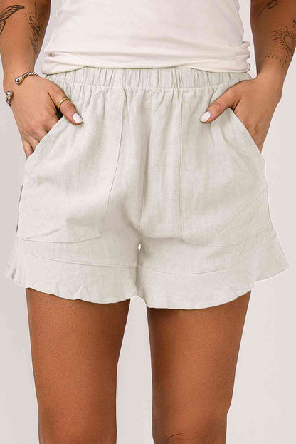 Short avec poches à taille élastique