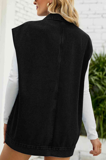 Chaqueta vaquera con cuello y botones