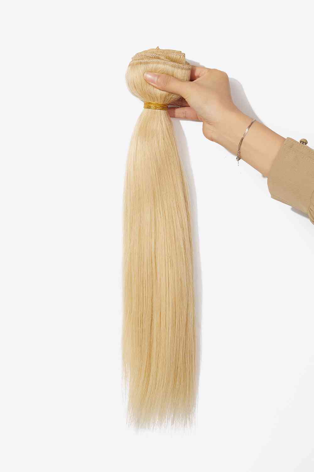 Extensions de cheveux humains à clipser #613, 20 pouces, 200g