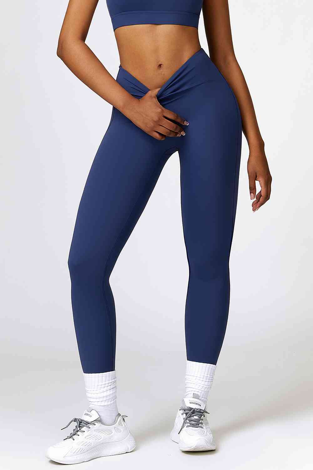 Leggings activos transpirables con cintura ancha