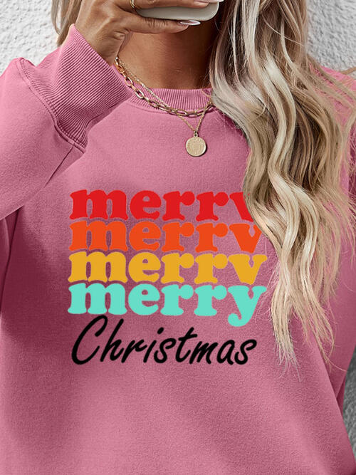 JOYEUX NOËL Sweat-shirt graphique à manches longues