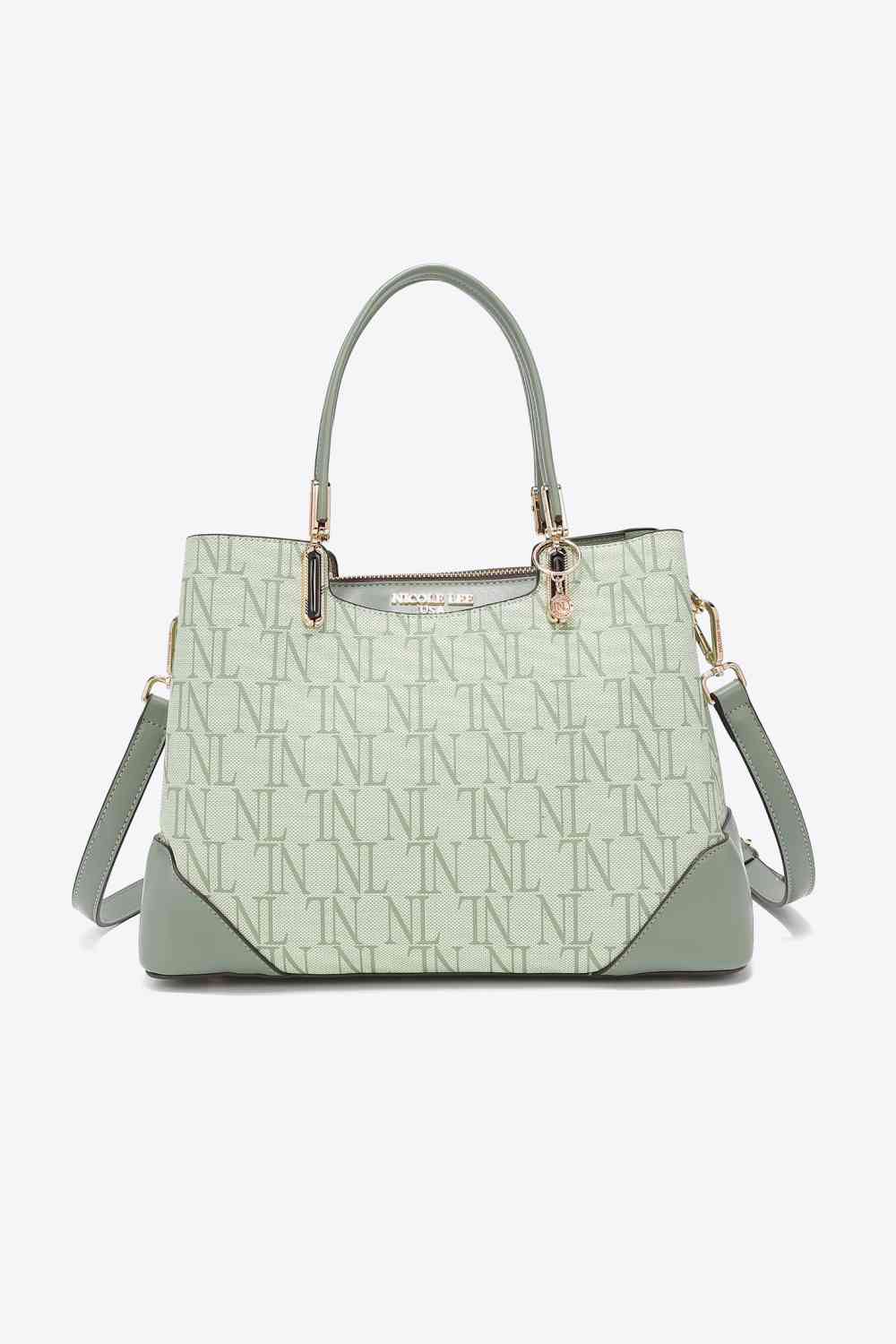 Nicole Lee USA Bolso satchel con monograma Tatianna