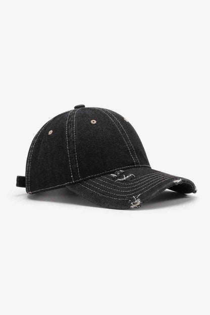 Gorra de béisbol ajustable desgastada