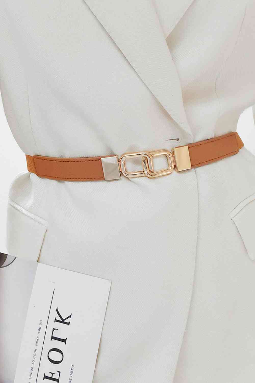 Ceinture élastique géométrique à double boucle