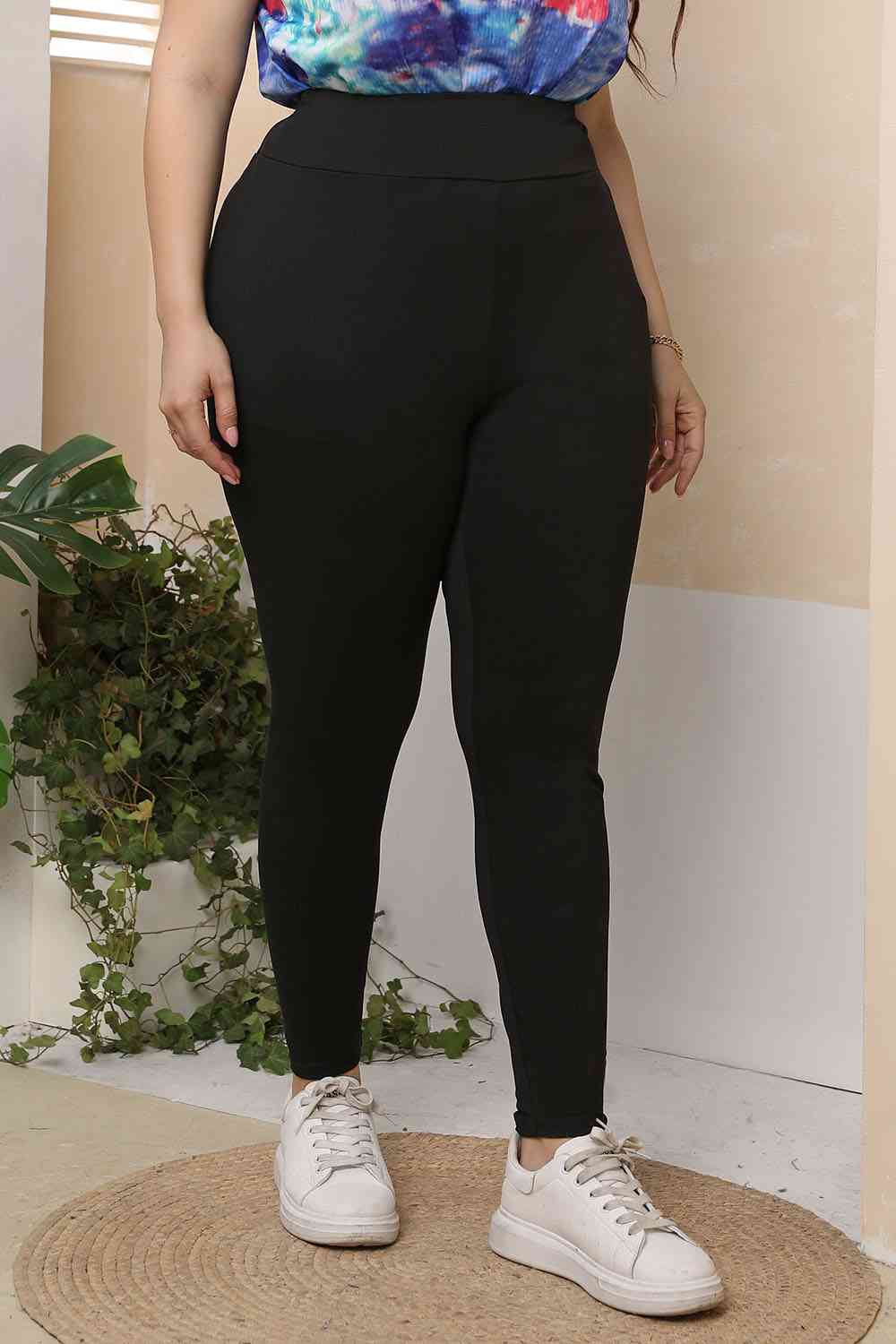 Pantalon skinny grande taille