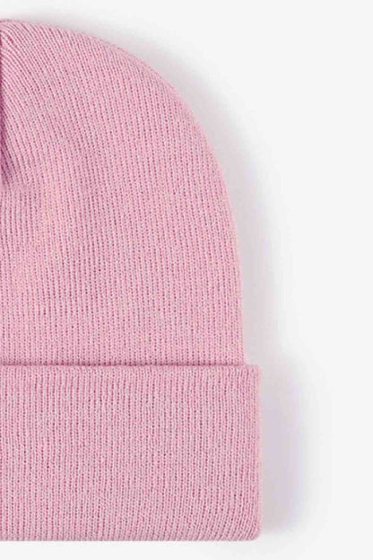 Gorro de punto con puños