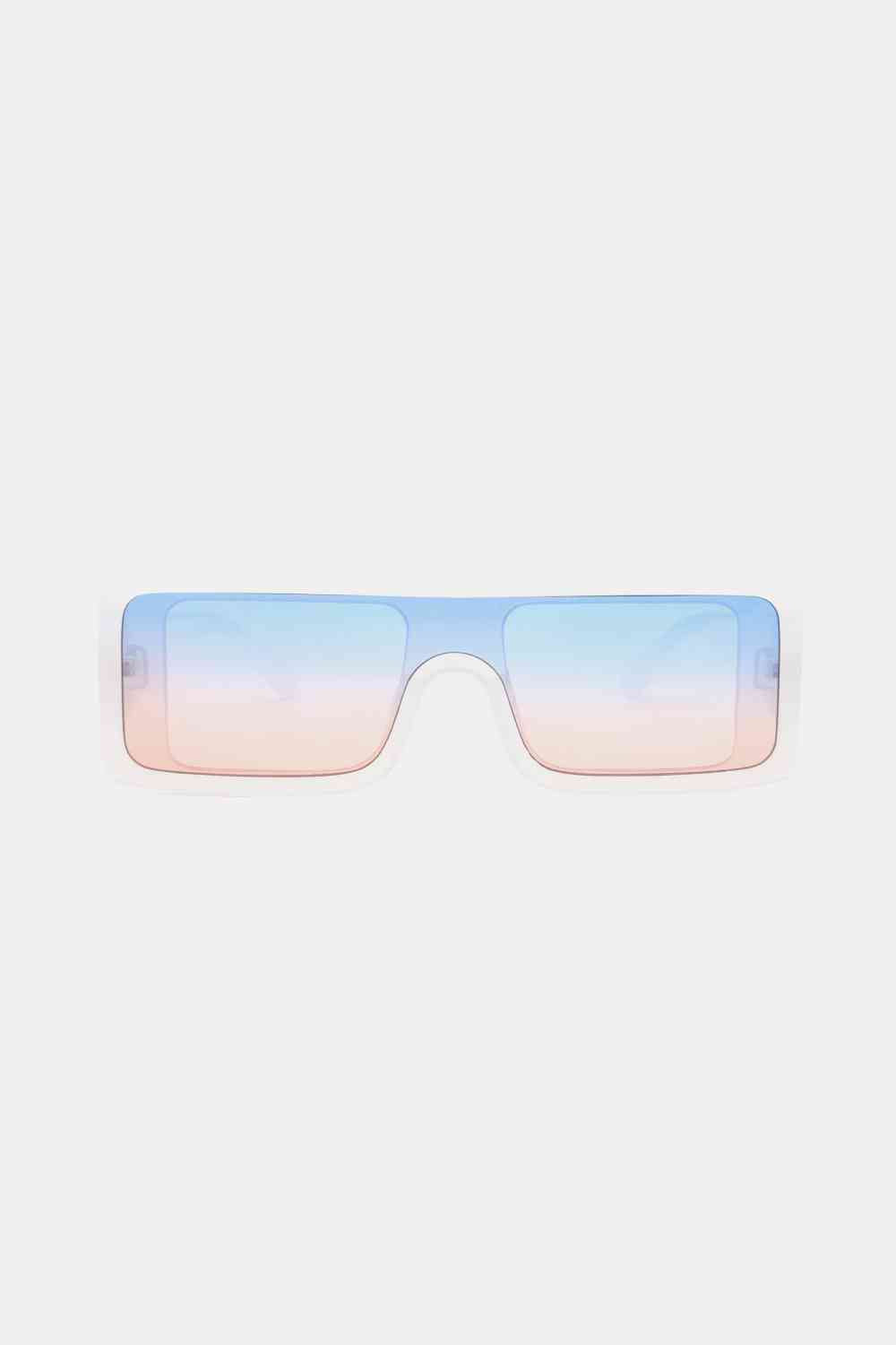 Lunettes de soleil rectangulaires à monture en polycarbonate