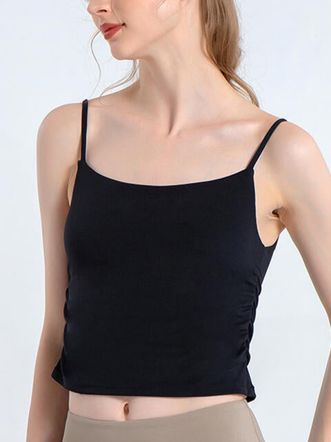 Camisole de sport froncée