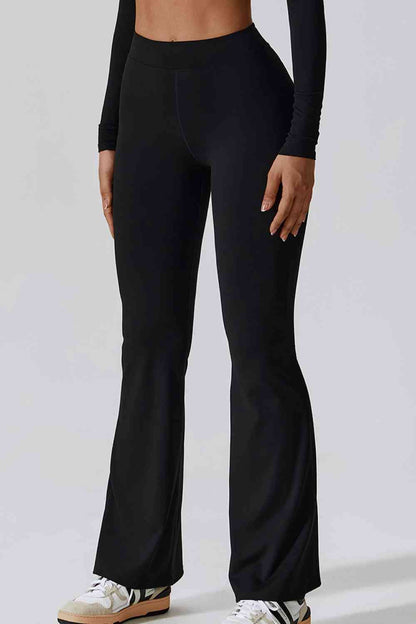 Pantalon de sport long taille haute coupe slim