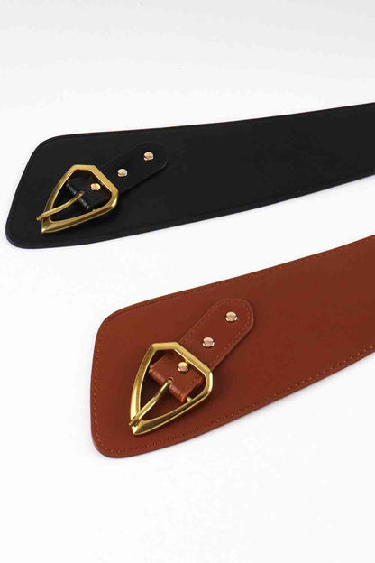 Ceinture irrégulière en cuir PU