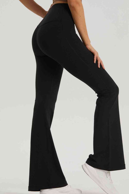 Leggings bootcut de sport taille haute