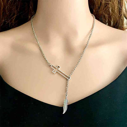 Collier chaîne croisée