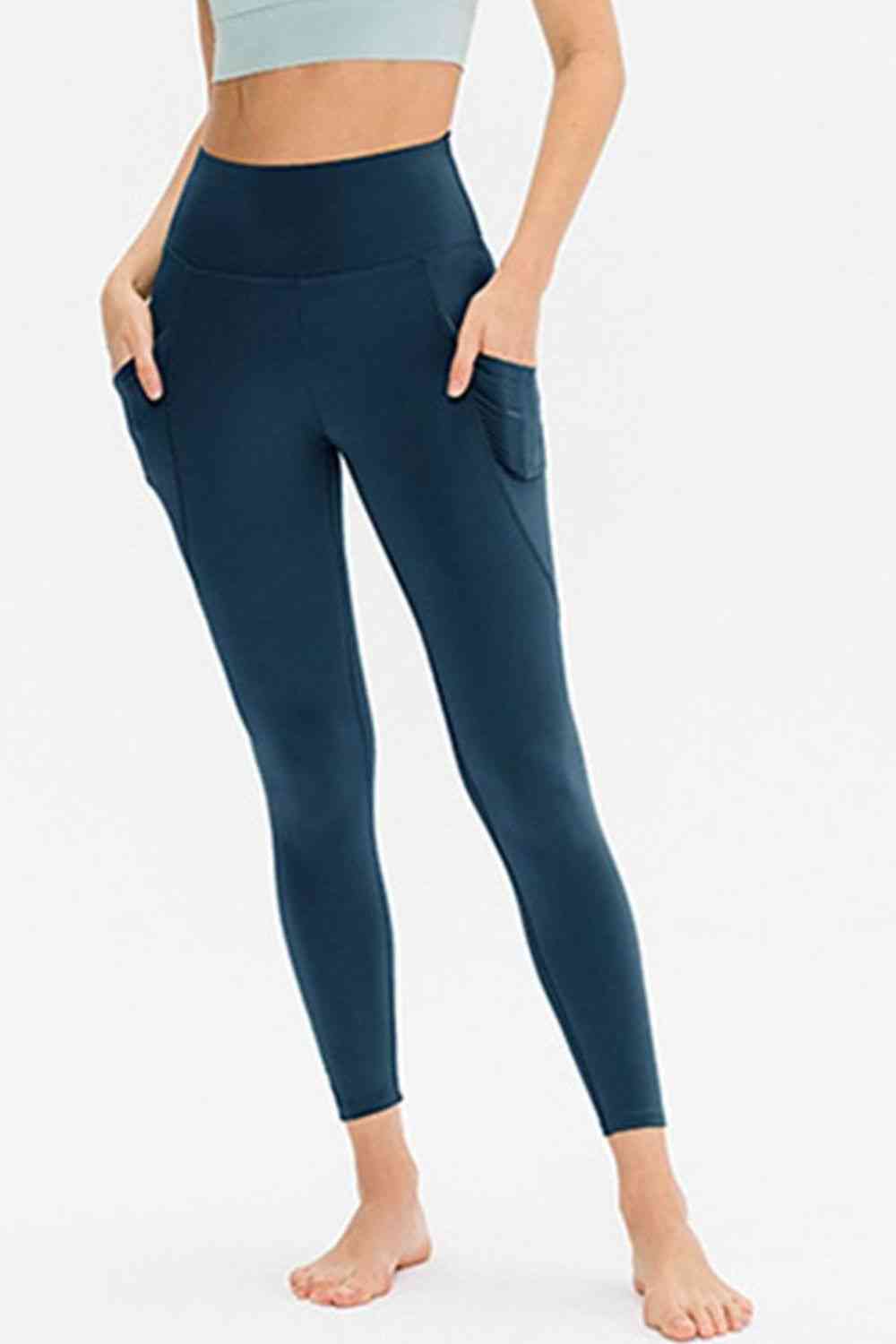 Legging actif long coupe slim avec poches