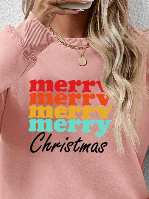 JOYEUX NOËL Sweat-shirt graphique à manches longues