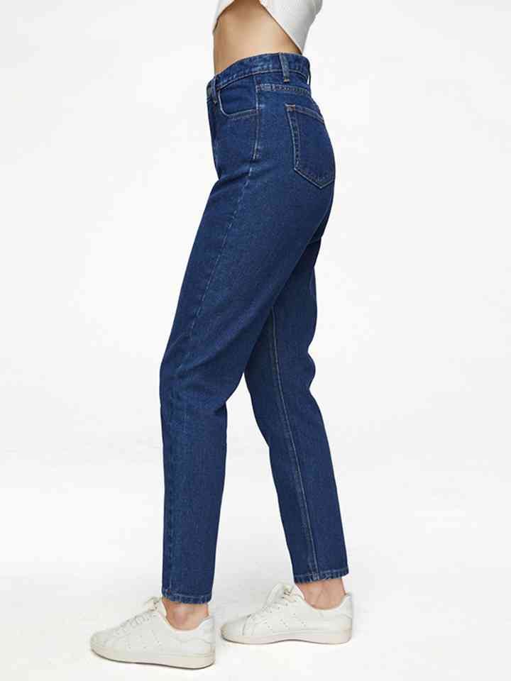 Buttoned Long Jeans