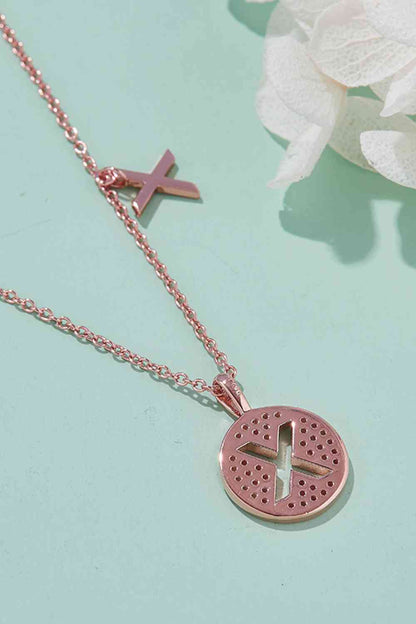 Collier pendentif Moissanite U à Z