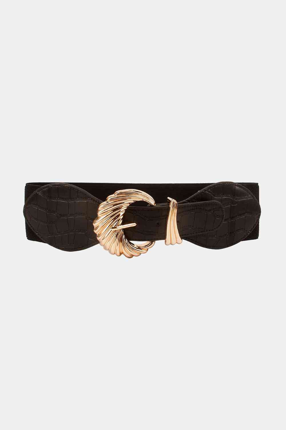 Ceinture élastique à boucle en alliage Shell