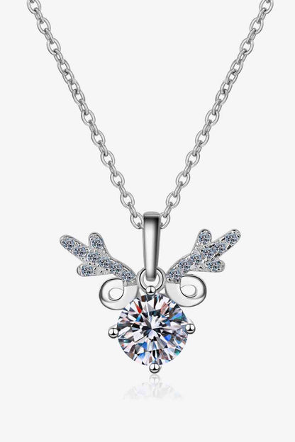 Collier en argent sterling 925 moissanite 1 carat