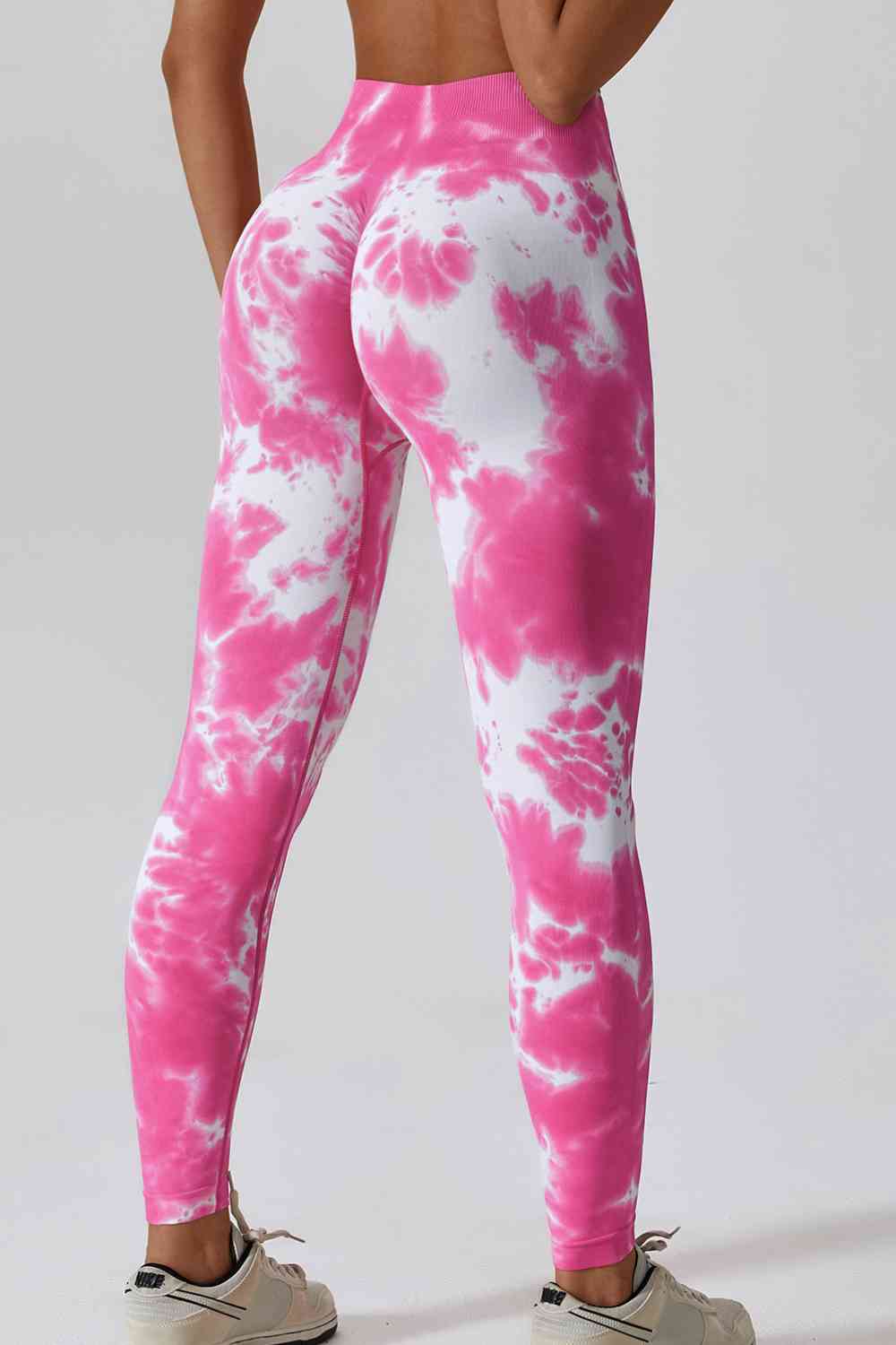 Pantalon de sport long tie-dye taille haute