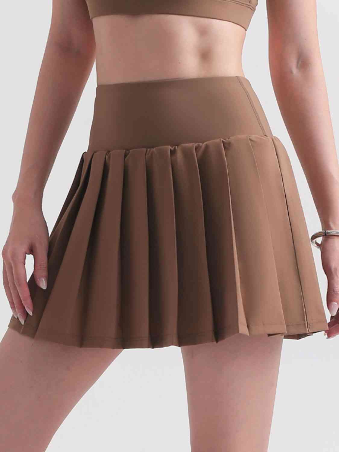 Jupe de sport plissée à taille élastique