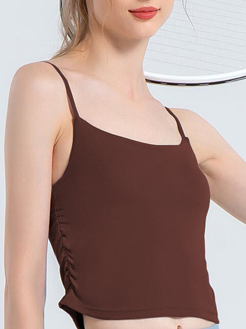 Camisole de sport froncée