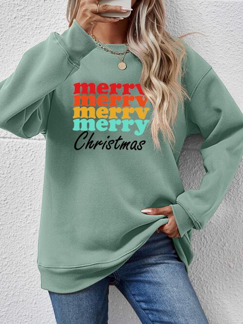 JOYEUX NOËL Sweat-shirt graphique à manches longues