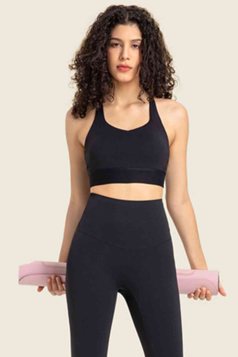 Feel Like Skin - Soutien-gorge de sport à dos nageur et col licou