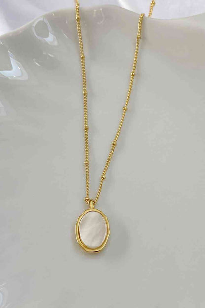 Shell Shape Copper 14K Gold Plated Necklace