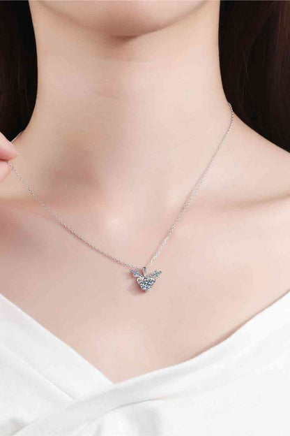 Collier en argent sterling 925 moissanite 1 carat