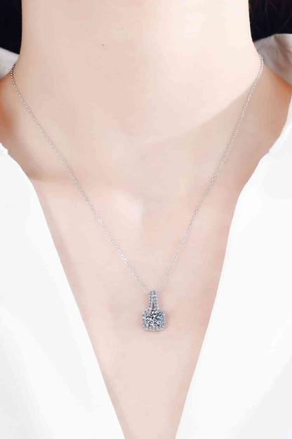 Collier en argent sterling 925 Moissanite