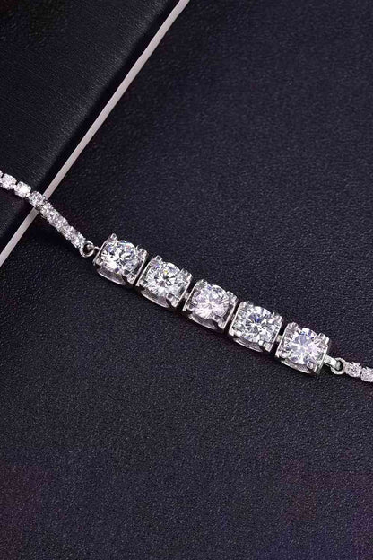 Bracelet à fermoir mousqueton Moissanite 5 carats