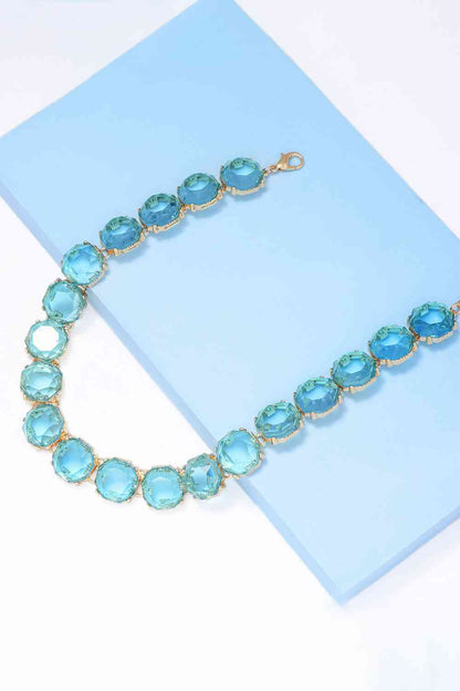 Zinc Alloy Resin Necklace