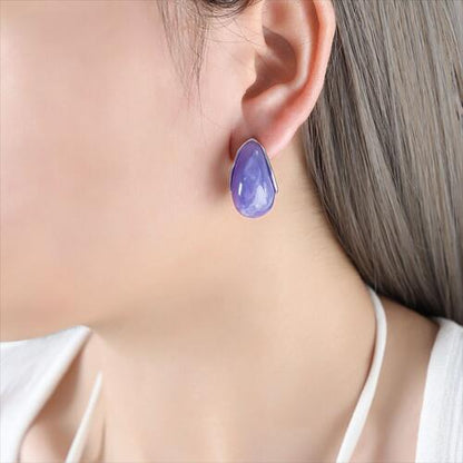 Boucles d’oreilles en forme de larme en résine