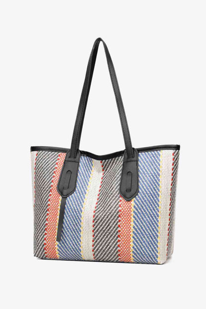 Bolso tote de cuero de PU multicolor