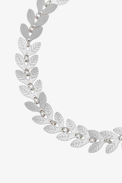 925 Sterling Silver Leaf Necklace