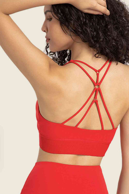 Feel Like Skin - Soutien-gorge de sport à dos nageur et col licou