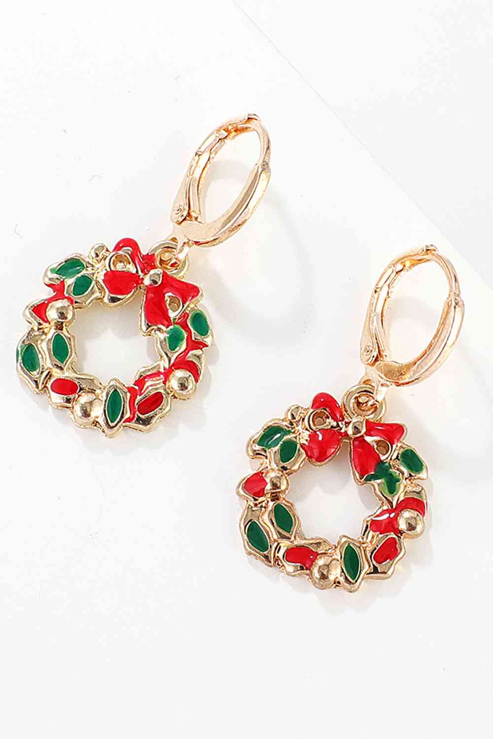 Boucles d'oreilles en alliage sur le thème de Noël