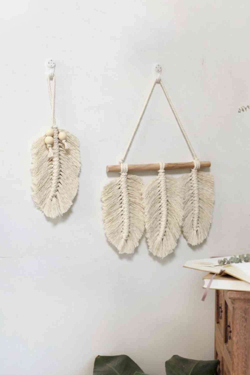 Colgante de pared de plumas