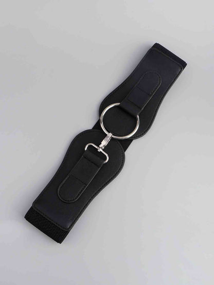 Ceinture large élastique en PU