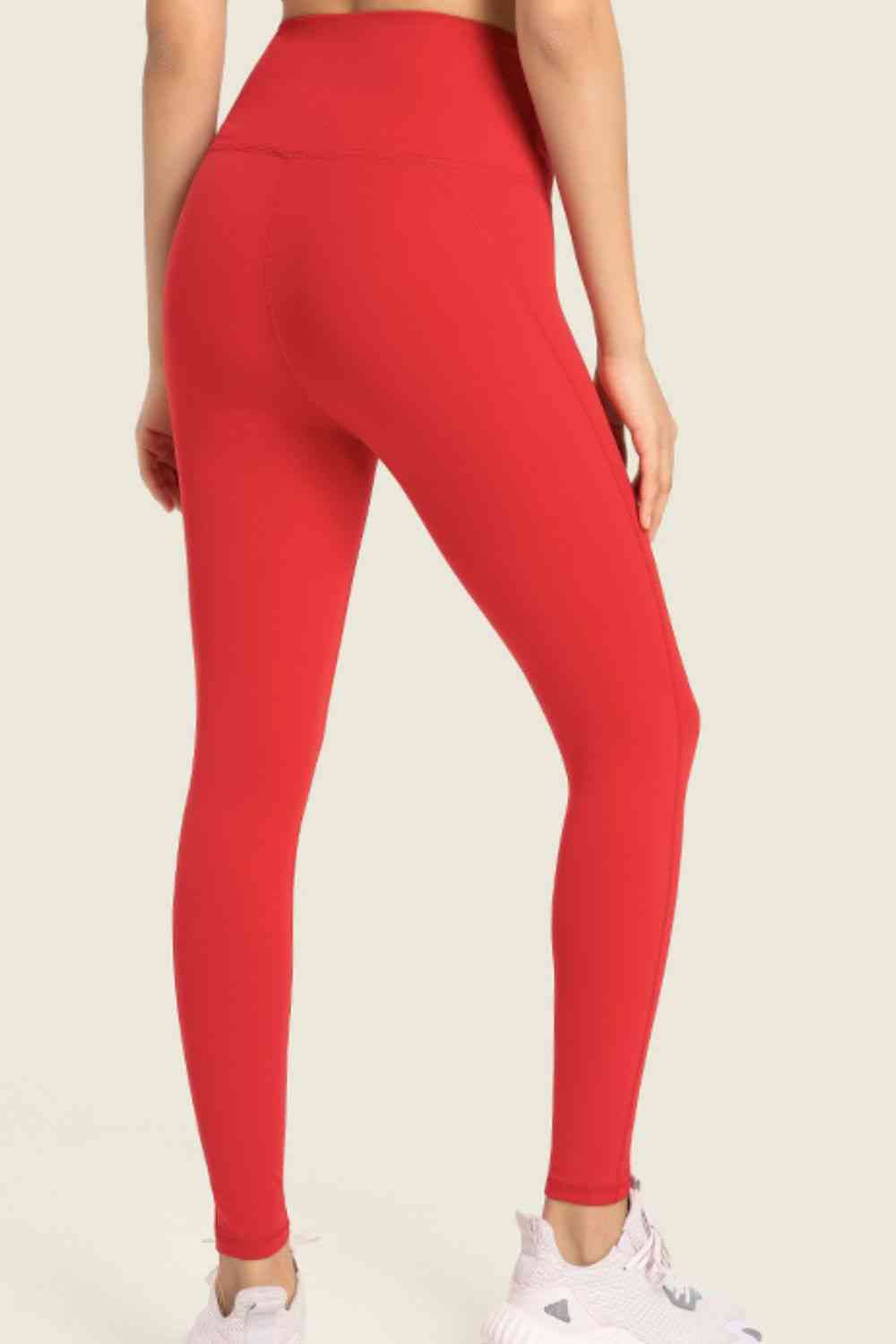 Leggings de yoga con cintura ancha y talle alto sin costuras