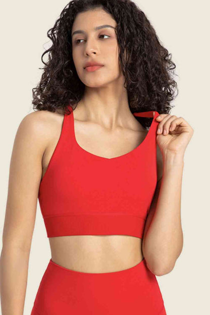 Feel Like Skin - Soutien-gorge de sport à dos nageur et col licou